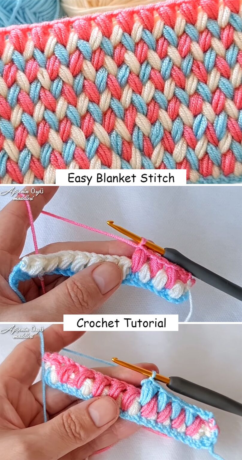 Zigzag Puff Stitch Crochet Blanket Pattern – Step by Step Tutorial ...