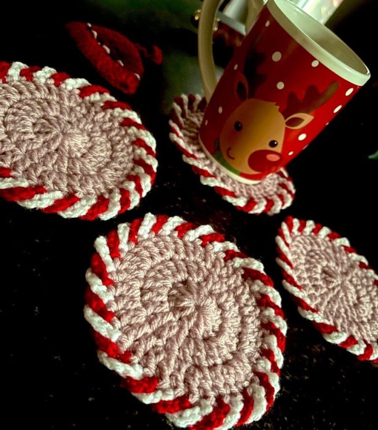 Thread Crochet Coasters Round crocheted coaster – Step by Step Tutorial – Yarn and Fabric