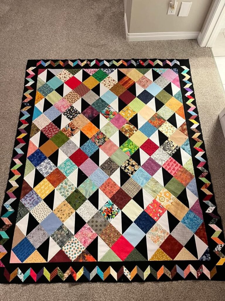 Patchwork quilt pattern – Yarn and Fabric