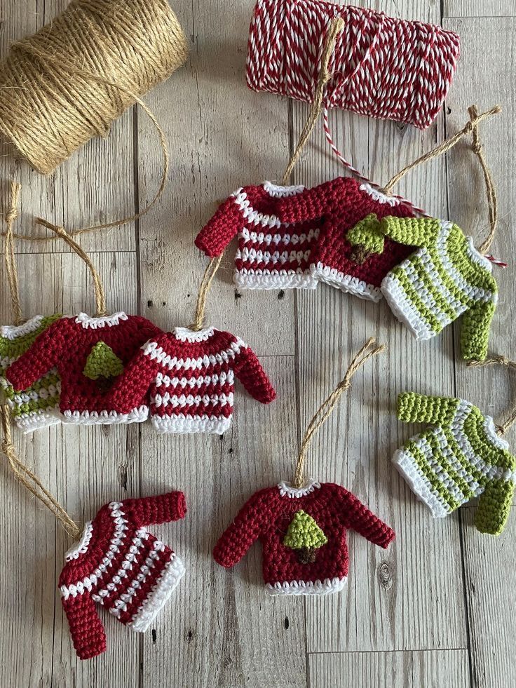 Shape Using Yarn Activity Crochet Mini-Sweater Pattern for Decoration – Yarn and Fabric