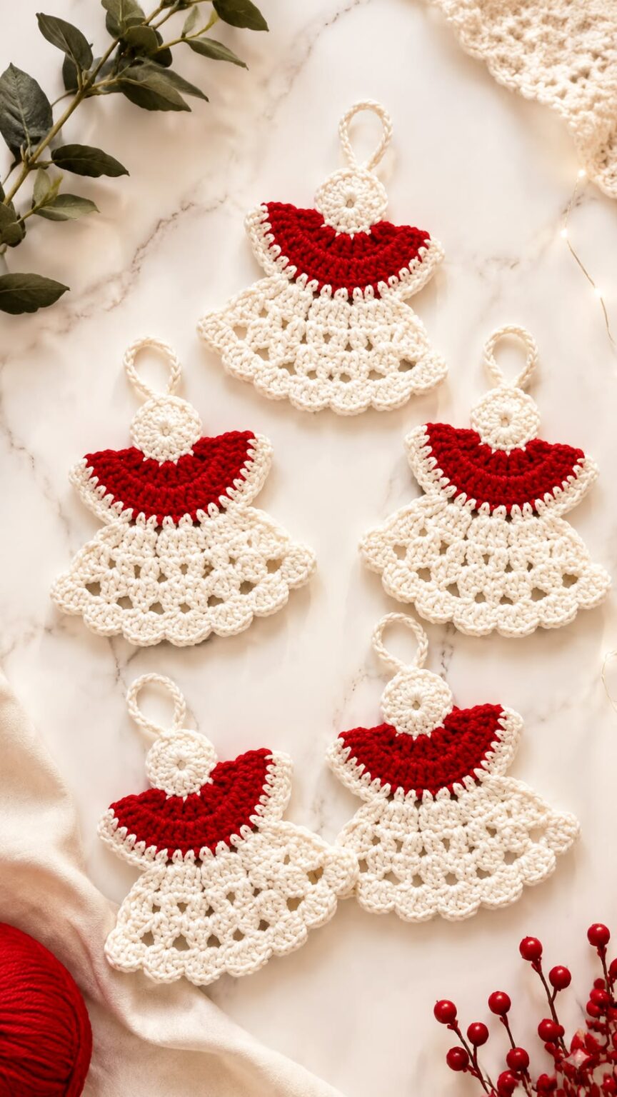 Shape Using Yarn Activity Crochet Angel Ornament Pattern for Christmas – Yarn and Fabric